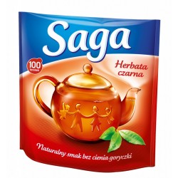 Herbata ekspresowa Saga czarna 90szt. 126g.