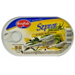 Evra Fish szprot w oleju 192