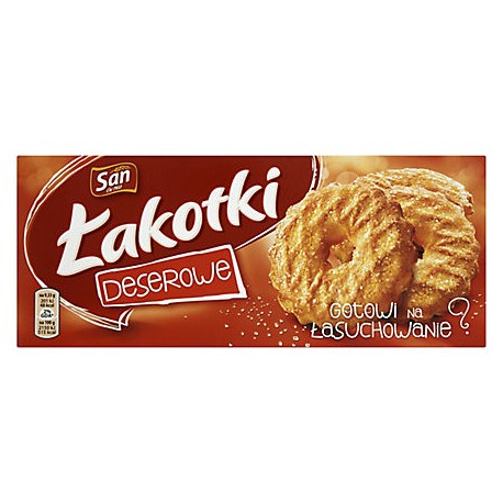 Ciastka Łakotki deserowe z cukrem San 140g.