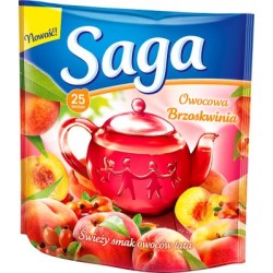 Herbata Saga owocowa brzoskwinia  25t. 45g.