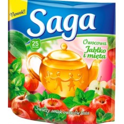 Herbata Saga jabłko-mięta 25szt 56g