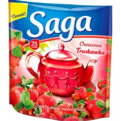 Herbata Saga truskawkowa 25 szt 52g